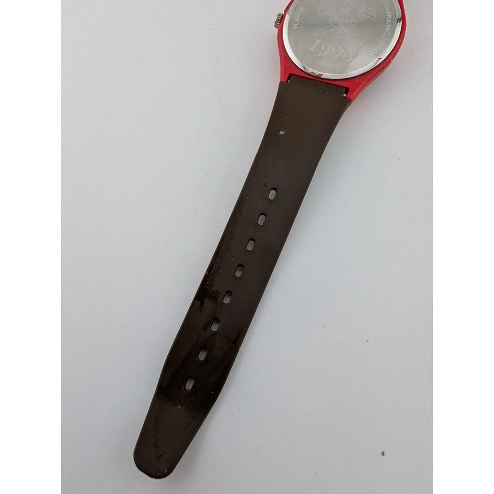M&M's Watch Vintage 1994 Collectible Brown and Red Band- New Battery